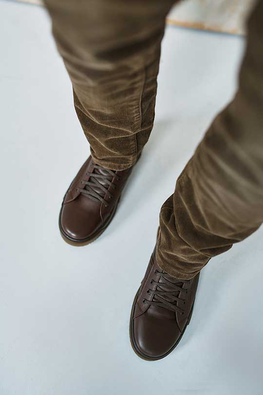 Ботинки коричневые casual натуральная кожа